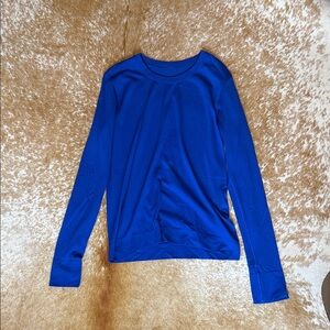 LuluLemon Royal Blue Mesh Workout Too Size 4